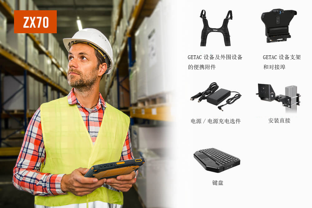 GETAC應(yīng)用于倉(cāng)庫(kù)材料處理的加固計(jì)算機(jī)優(yōu)選解決方案